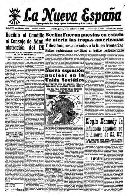 Portada Jueves 26 de Octubre de 1961