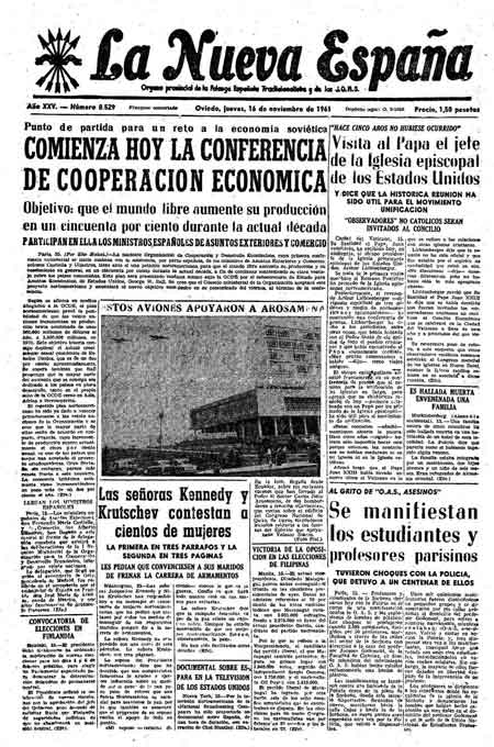 Portada Jueves 16 de Noviembre de 1961