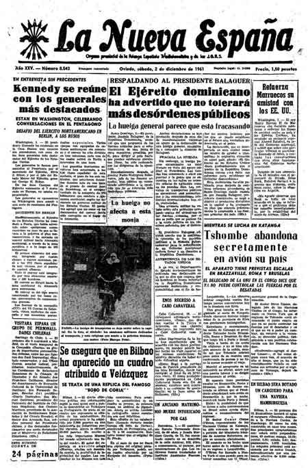 Portada Sábado 2 de Diciembre de 1961