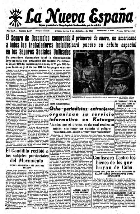 Portada Jueves 7 de Diciembre de 1961