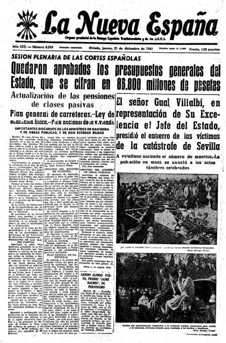 Portada Jueves 21 de Diciembre de 1961