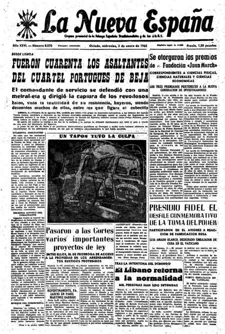 Portada Miércoles 3 de  de 1962
