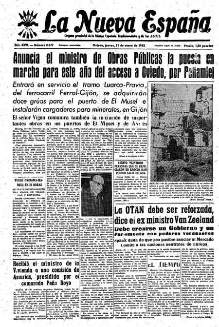Portada Jueves 11 de  de 1962