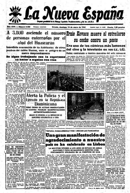 Portada Domingo 14 de  de 1962