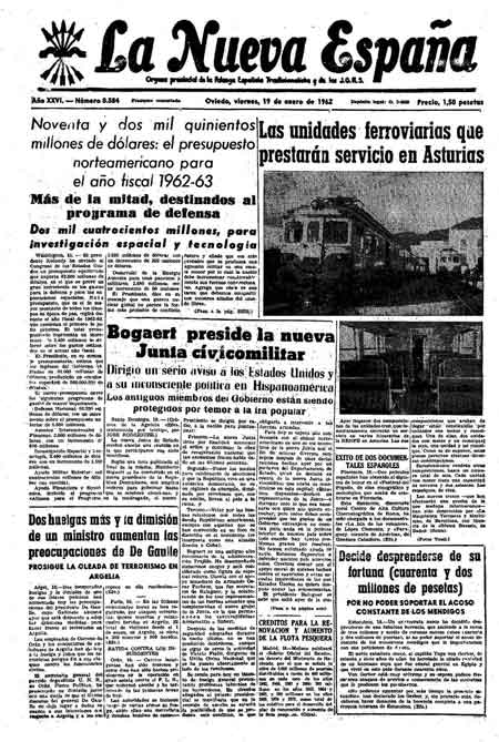 Portada Viernes 19 de  de 1962