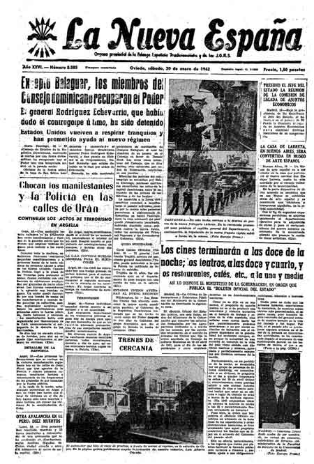 Portada Sábado 20 de  de 1962