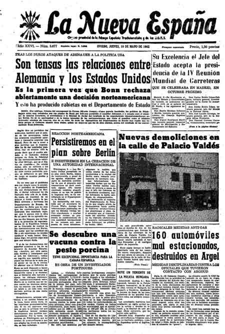 Portada Jueves 10 de  de 1962