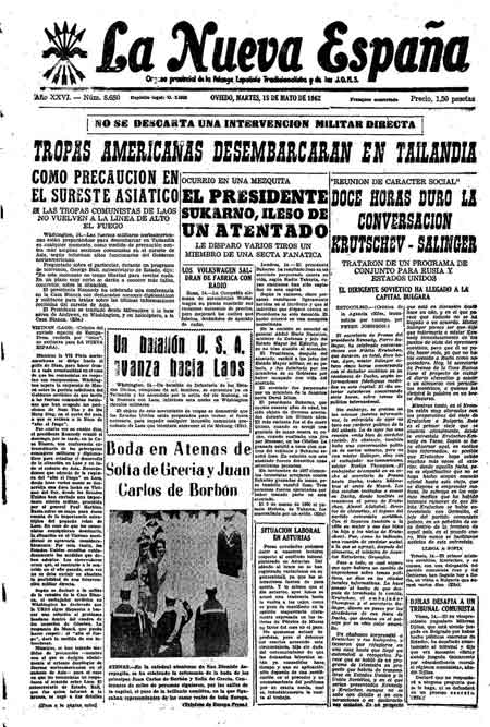Portada Martes 15 de  de 1962