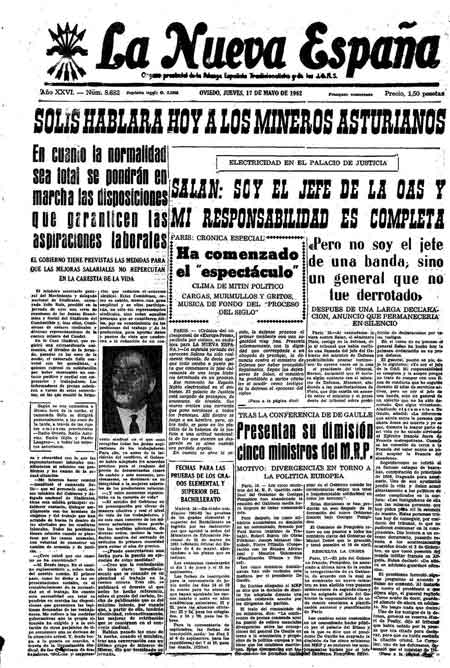 Portada Jueves 17 de  de 1962