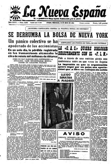 Portada Miércoles 30 de  de 1962