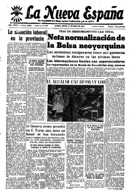 Portada Jueves 31 de  de 1962