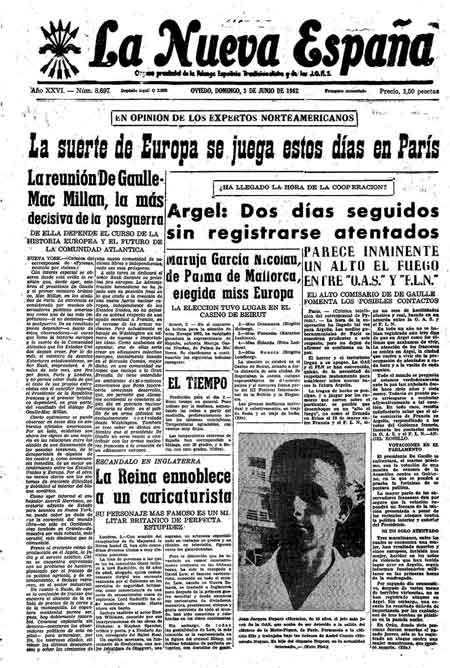 Portada Domingo 3 de  de 1962