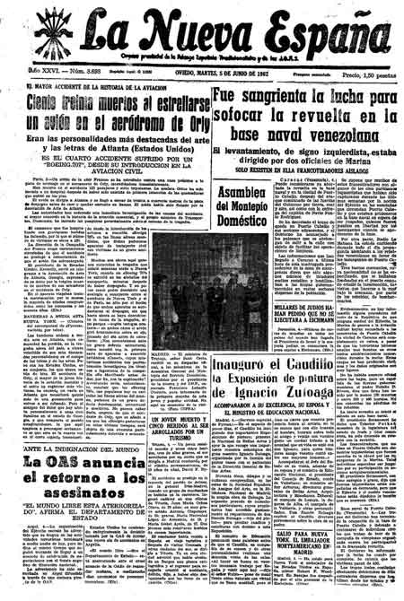 Portada Martes 5 de  de 1962