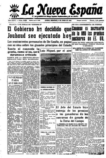 Portada Miércoles 6 de  de 1962