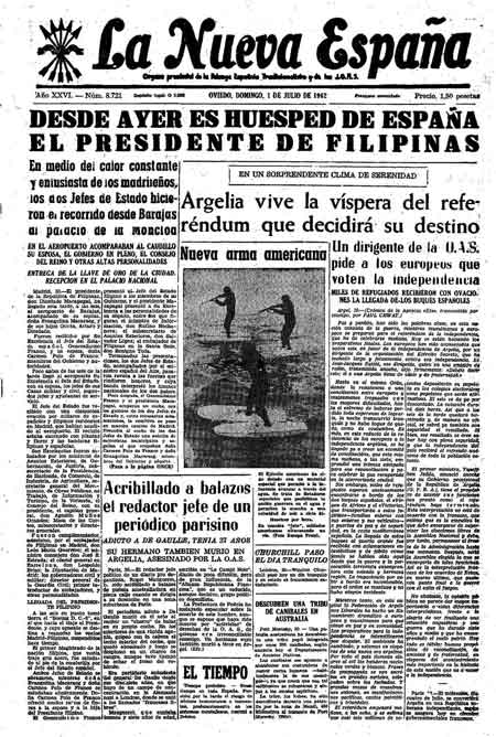Portada Domingo 1 de  de 1962