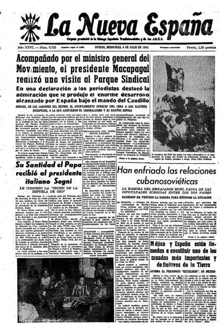 Portada Miércoles 4 de  de 1962