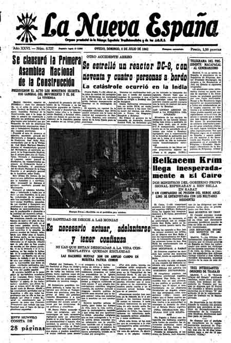 Portada Domingo 8 de  de 1962