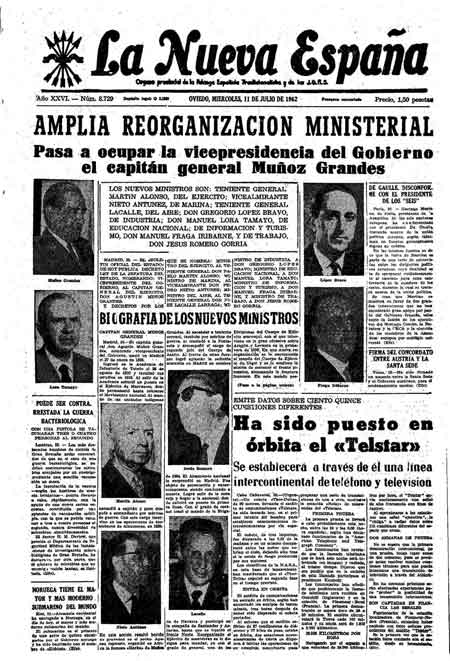 Portada Miércoles 11 de  de 1962