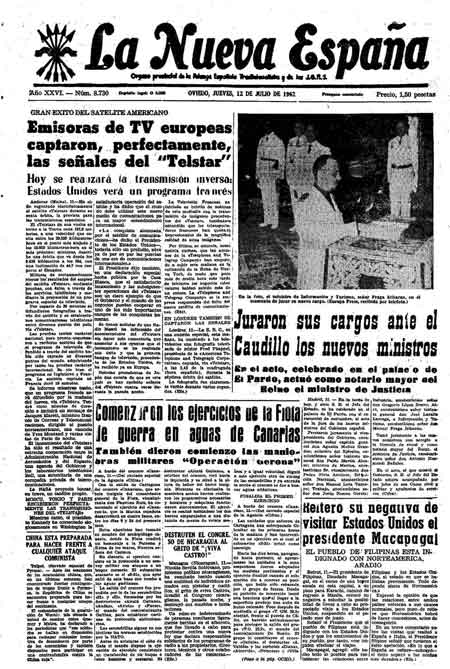 Portada Jueves 12 de  de 1962