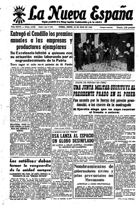 Portada Jueves 19 de  de 1962