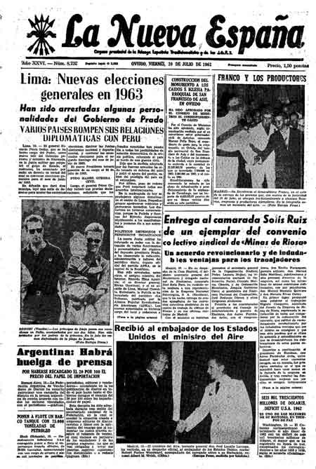 Portada Viernes 20 de  de 1962