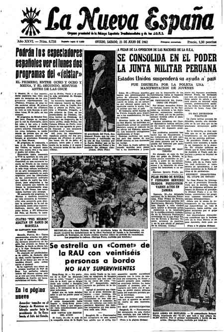 Portada Sábado 21 de  de 1962