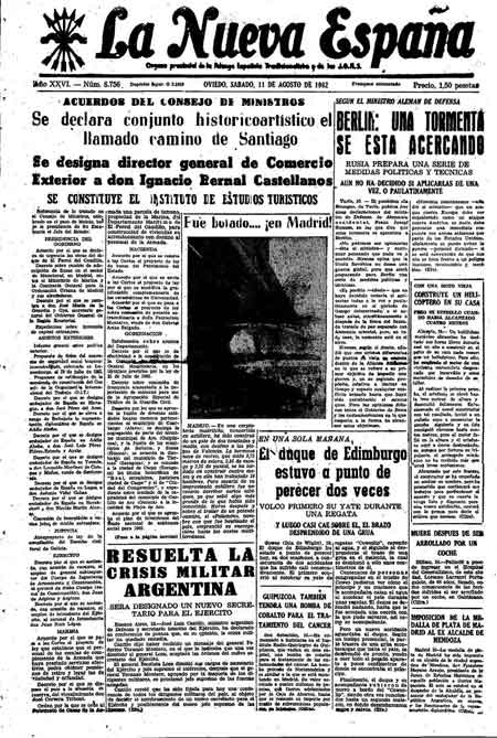 Portada Sábado 11 de  de 1962