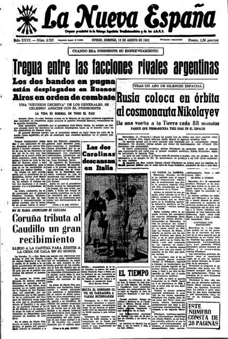 Portada Domingo 12 de  de 1962