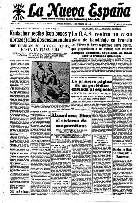 Portada Domingo 19 de  de 1962