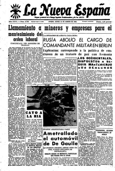 Portada Jueves 23 de  de 1962