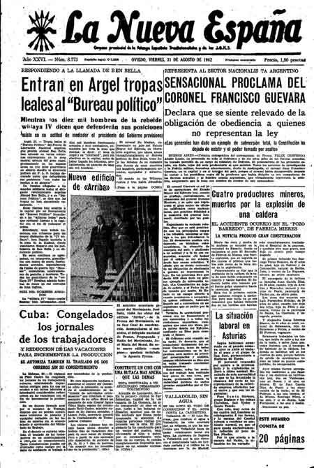 Portada Viernes 31 de  de 1962