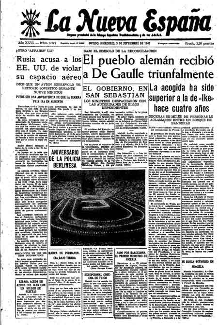 Portada Miércoles 5 de  de 1962