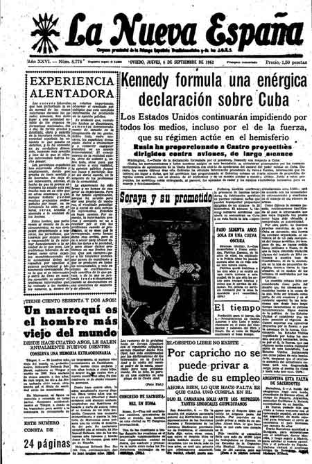 Portada Jueves 6 de  de 1962