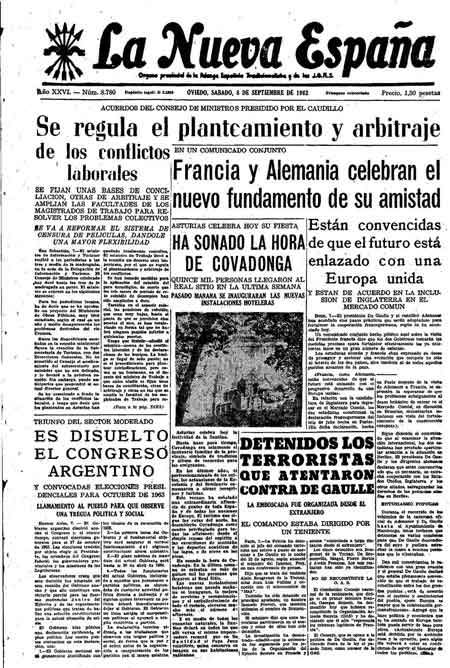 Portada Sábado 8 de  de 1962