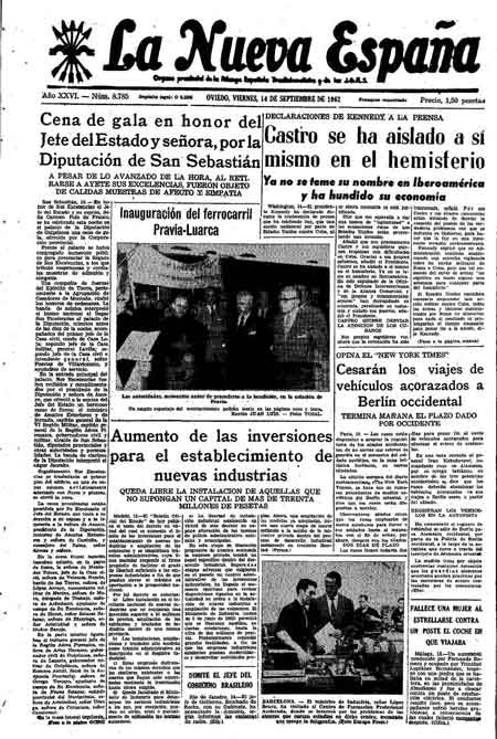Portada Viernes 14 de  de 1962