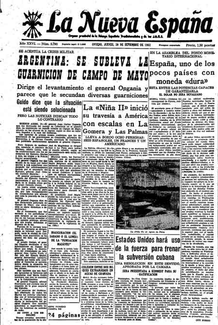 Portada Jueves 20 de  de 1962