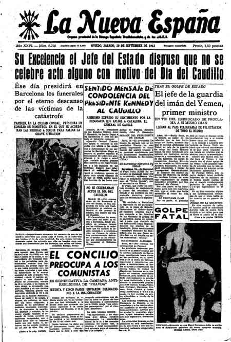 Portada Sábado 29 de  de 1962