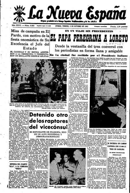 Portada Viernes 5 de Octubre de 1962