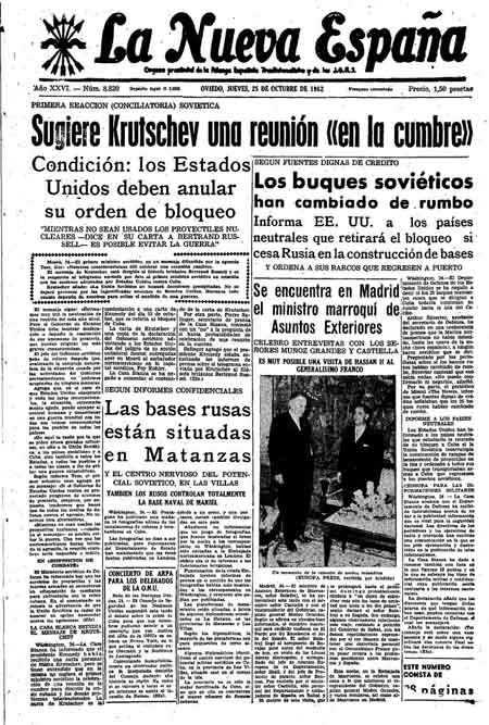 Portada Jueves 25 de Octubre de 1962