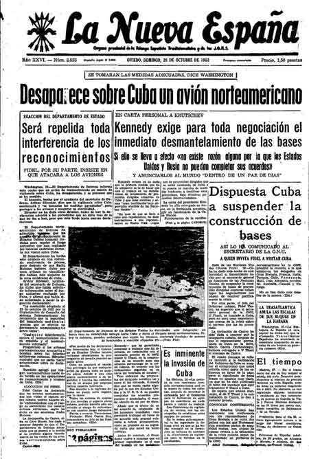 Portada Domingo 28 de Octubre de 1962