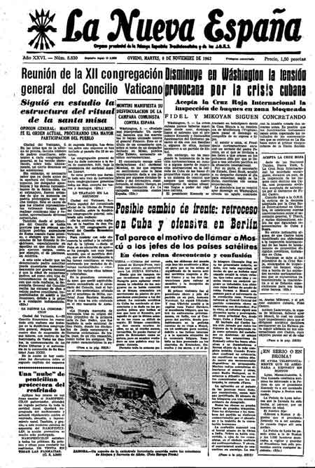 Portada Martes 6 de Noviembre de 1962