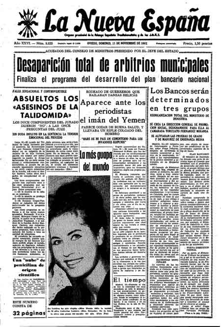 Portada Domingo 11 de Noviembre de 1962