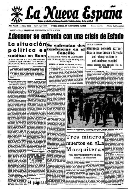 Portada Sábado 17 de Noviembre de 1962