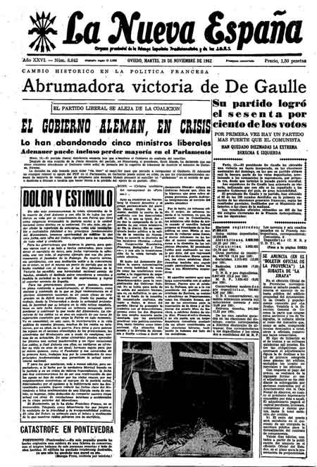 Portada Martes 20 de Noviembre de 1962