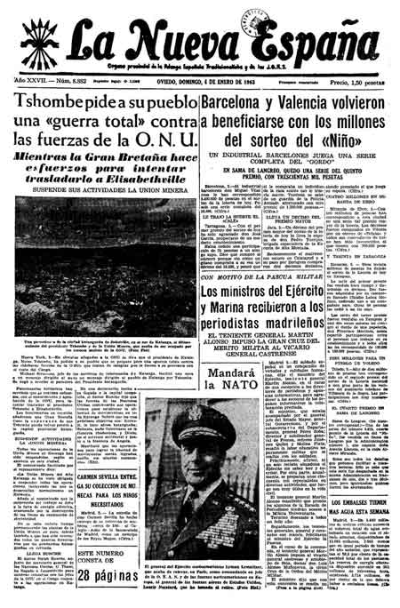 Portada Domingo 6 de  de 1963