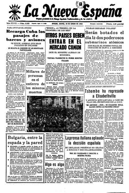 Portada Jueves 10 de  de 1963