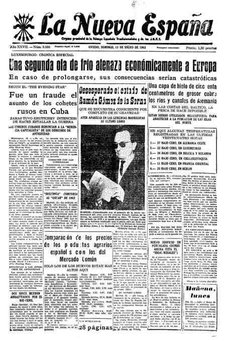 Portada Domingo 13 de  de 1963