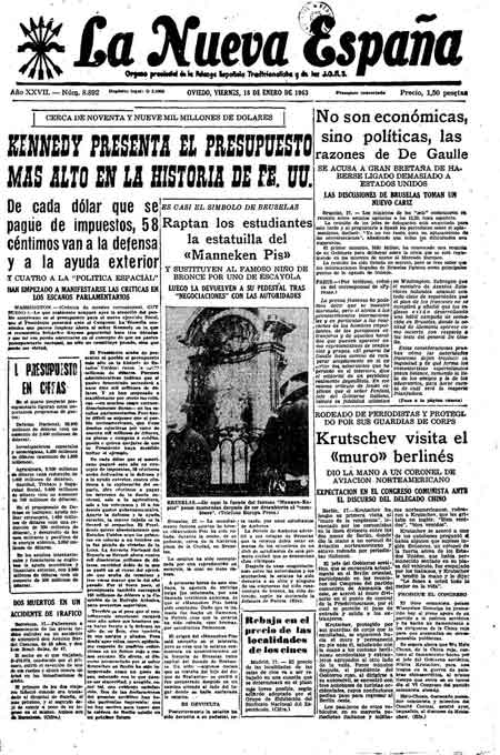 Portada Viernes 18 de  de 1963