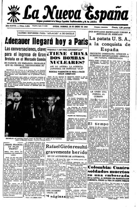 Portada Domingo 20 de  de 1963