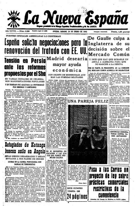 Portada Sábado 26 de  de 1963